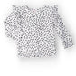 Scattered Dot L/S Ruffle Tee
