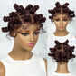 KIMA Bantu Knot Knotless Box Braids Wig | 350# Blonde Braided Bun Full Lace Wig for Black Women