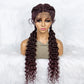 Curly Water Wave Braided Wig | Lace Front Cornrow Twist Style