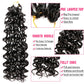 Short Beach Curl Crochet Hair | Bohemian Curly Braids | Deep Wave Synthetic Hair | 18 Strands/Pack
