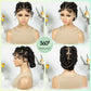 Knotless Cornrow Twist Full Lace Front Wig | Crochet Braids | Transparent Lace | Black Women
