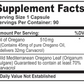 California Natural Wild Oregano Oil, 400mg, 70% Carvacrol, Immune Support, 90 Capsules