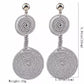 Spiral Wire Wrapping Double Circle Drop Earrings Earrings