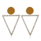 Gold Triangle Earrings