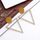 Gold Triangle Earrings
