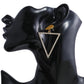 Gold Triangle Earrings