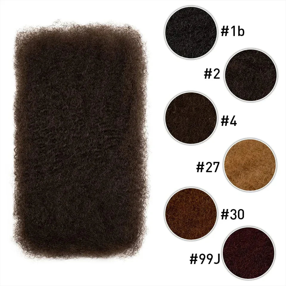 Afro Kinky Curly Bulk Human Hair | Brazilian Remy for Dreadlocks & Braids