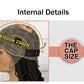 Short Boho Knotless Braids Bob Wig with Curly Ends | Full Lace