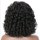 Short Bouncy Curly Bob Wig with Bangs | Glueless Human Hair Wig | Brazilian Remy Hair