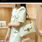 Luxury Genuine Leather Chain Shoulder Bag for Women | New Designer Large Capacity Underarm Handbag (Diamond Lattice)