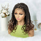 Pre-Looped Bohemian Box Braids with Curly Ends | Crochet Hair