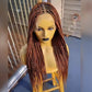 Ready-to-Ship 28" Center Part Box Braids Wig | 13x4 Lace Front | Middle Part | Kanekalon