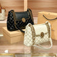 Luxury Genuine Leather Chain Shoulder Bag for Women | New Designer Large Capacity Underarm Handbag (Diamond Lattice)