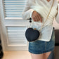 Shiny Heart Shape Metal Evening Clutch Bag for Women | Fashion Chain Shoulder Crossbody Bag (Luxury Lady Purse)