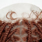 #350 Knotless Box Braids Wig | Dark Ombre | Lace Frontal | Short Straight Braids | Black Women