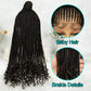 Updo Braided Wig with Curly Ends & Baby Hair | Lace Front