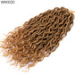 Goddess Faux Locs Crochet Hair | 18" Soft Curly Braids | Ombre Dreadlocks Extensions | 24 Strands/Pack