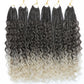 Ombre Goddess Box Braids Crochet Hair with Curly Ends | 14 Inch | 1-6 Packs