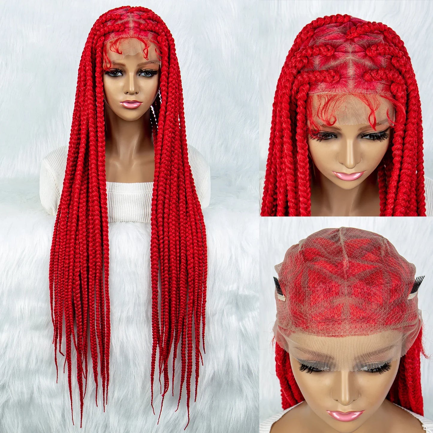 KIMA Colorful Braided Wig | Full Lace | Butterfly Locs & Dreadlocks Options