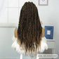 Burgundy Knotless Twist Dreadlocks Lace Front Wig | Crochet Braids | Full Lace | Black Women