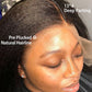 13x4 HD Lace Front Kinky Straight Wig | Long | Brazilian Virgin Hair | Pre-Plucked | Natural Hairline