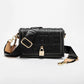 Fashion Design Metal Buckle Women's Shoulder Bag | Luxury Brand Solid Colour Printed Head Bag (Casual Crossbody for Parties)