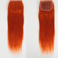 180% Density Red Straight 4x4 Lace Closure | 100% Brazilian Human Hair (Pre-Plucked, Transparent Swiss Lace)
