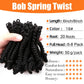 Bob Spring Twist Crochet Hair | Pre-Twisted Passion Twists | Pre-Looped Braids | 6-8 Inch | 20 Strands/Pack