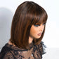 "Put On & Go" Straight Bob Wig | Easy Wear Human Hair with Bangs & Realistic Scalp