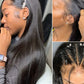Natural Color 5x5 Silk Top Full Lace Wig | Silky Straight Peruvian Remy Human Hair (Pre-Plucked, Baby Hair)