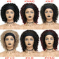 Soft Faux Locs Headband Wig - 6 Inch Ombre Dreadlock Wig for Black Women - Curly Braided Synthetic Wig with Headband - 1B, Burgundy, 27, 30, 613 Options