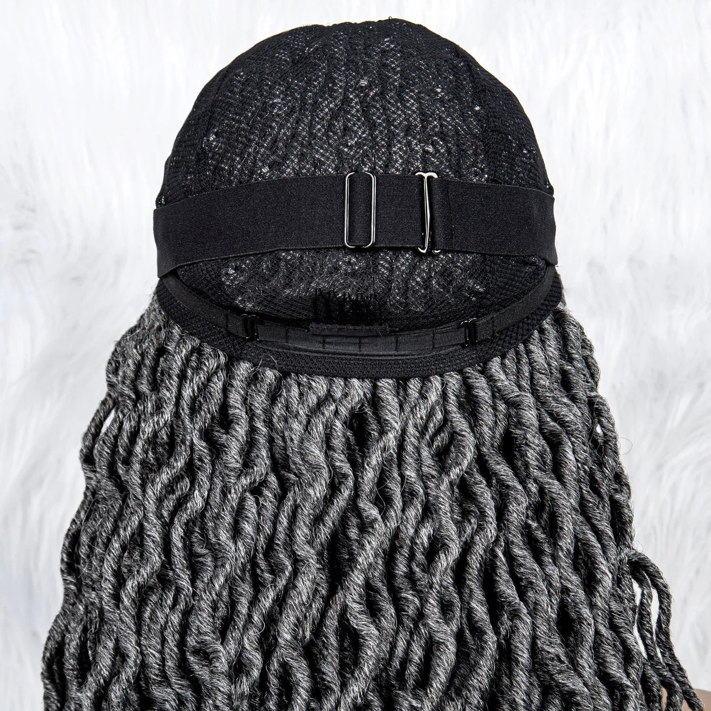 Knotless Box Braided Wig with Curly Ends & Baby Hair | Synthetic Lace Front Wig for Black Women