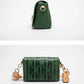 Fashion Design Metal Buckle Women's Shoulder Bag | Luxury Brand Solid Colour Printed Head Bag (Casual Crossbody for Parties)