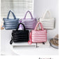 New Puffer Tote Bag for Women | Quilted Puffy Handbag & Lightweight Down Cotton Padded Shoulder & Crossbody Bag