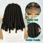 Short Locs Cornrow Braids Wig | Full Lace | Baby Hair | African Inspired