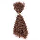 Ombre Honey Blonde Kinky Curly Human Hair Extensions | 50g Peruvian Crochet Bulk Hair (No Weft, Double Drawn)