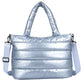 New Puffer Tote Bag for Women | Quilted Puffy Handbag & Lightweight Down Cotton Padded Shoulder & Crossbody Bag