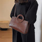 Luxury Crocodile Pattern Women's Handbag | Fashion Shoulder & Crossbody Bag (Famous Brand Designer PU Leather, Large Capacity)