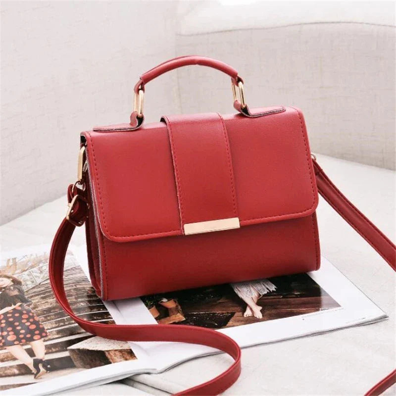 Women's Fashion PU Leather Shoulder Bag | Small Flap Crossbody Handbags & Top Handle Messenger Bags (High-Quality Luxury Ladies Hand Bag)