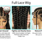 Knotless Box Braids Full Lace Wig | Cornrow Accents | Baby Hair | Synthetic Braided Wig
