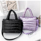 New Puffer Tote Bag for Women | Quilted Puffy Handbag & Lightweight Down Cotton Padded Shoulder & Crossbody Bag