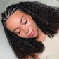 16" Human Hair Bob Braid Wig | Afro Kinky Curly | 250% Density | Remy Hair | Lace Front