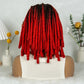 Short Locs Cornrow Braids Wig | Full Lace | Baby Hair | African Inspired