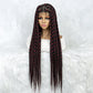 KIMA Colorful Braided Wig | Full Lace | Butterfly Locs & Dreadlocks Options
