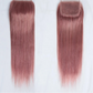 180% Density Red Straight 4x4 Lace Closure | 100% Brazilian Human Hair (Pre-Plucked, Transparent Swiss Lace)
