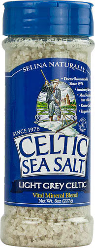 Celtic Sea Salt Light Grey - Mineral-Rich Gourmet Sea Salt, 8 oz (Pack of 6)