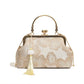 Chinese Style Embroidered Shoulder Bag | Elegant Handbag & Retro Small Square Bag (Wedding Party Luxury Designer Women's Evening Clutch)
