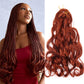 French Curly Crochet Braiding Hair - Ombre Spiral Curls - Pre-Stretched Synthetic Hair Extensions