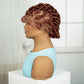 Ginger Orange Bantu Knotless Braids Wig | Full Lace | Baby Hair
