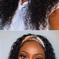180% Density Jerry Curly Headband Wig | Glueless Brazilian Remy Human Hair